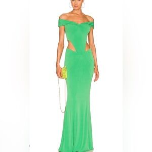 Revolve x Retrofete green dress